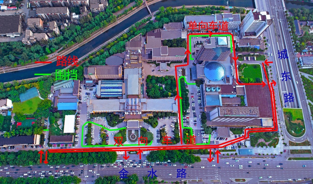 溫馨提示：集團大院景觀綠化升級改造，特奉上院内行車路線圖！